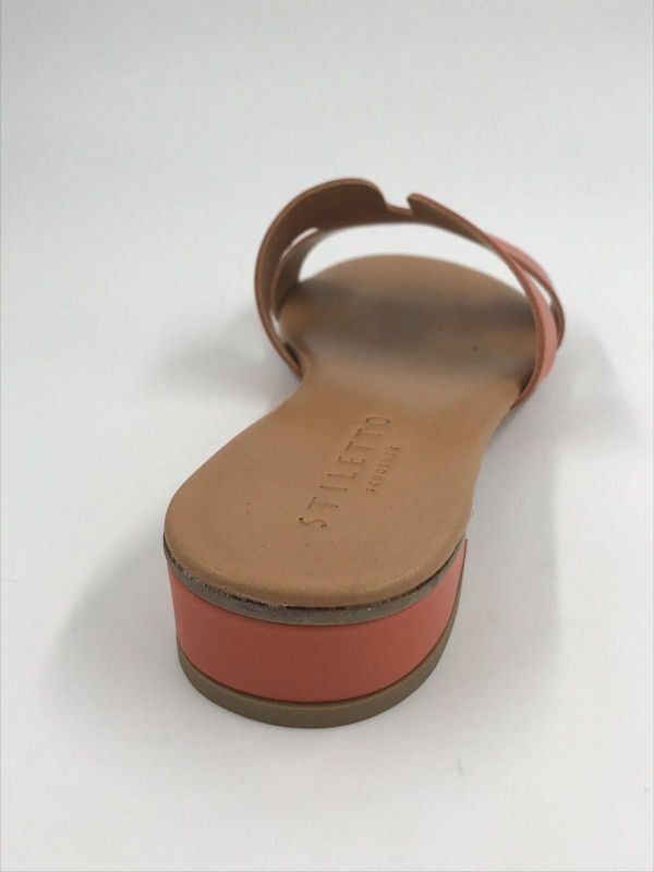 Stiletto dam slipper led oranje (P206 vitello arencio) - Stiletto Schoenen (Oudenaarde)