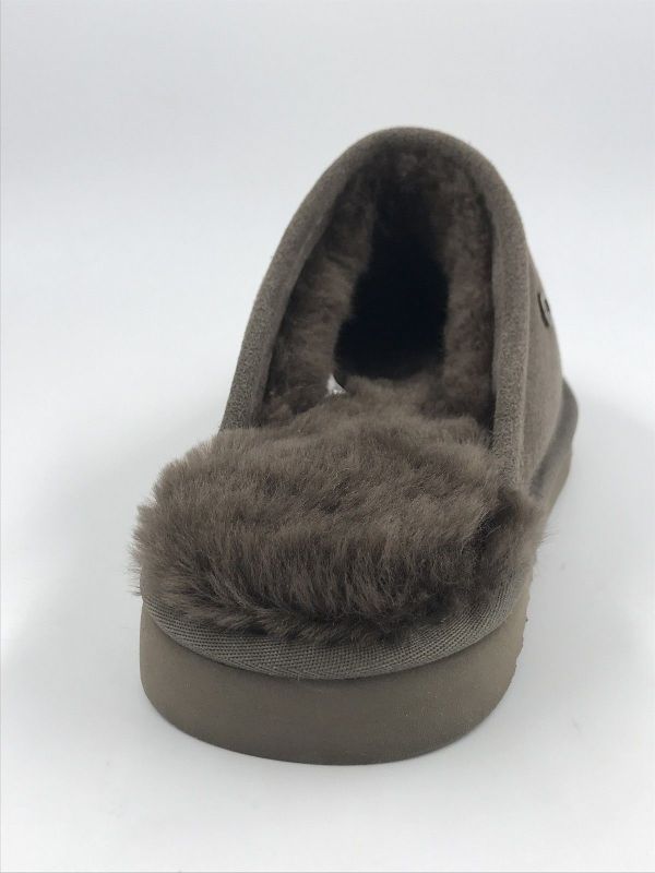 Warmbat her pantoffel suède pebble (CLC521088-63 classic unisex suede pebble) - Stiletto Schoenen (Oudenaarde)