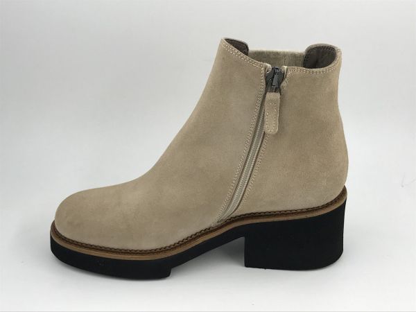 XSA dam KLaars suède beige (I25M0340 london dark beige) - Stiletto Schoenen (Oudenaarde)
