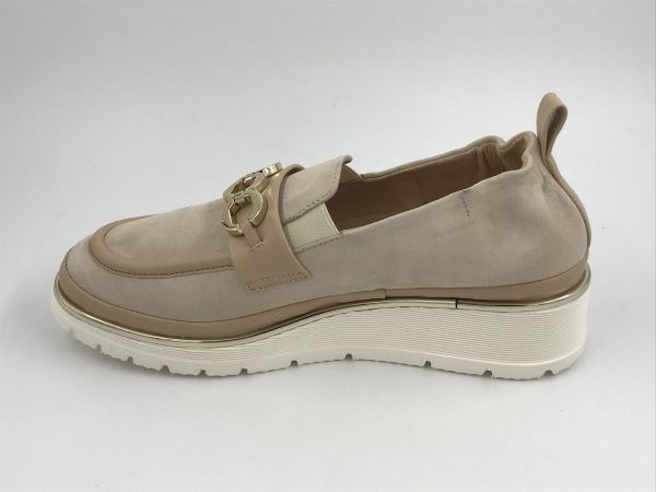 XSA dam moc suède beige (0242 camoscio 311 sabbia) - Stiletto Schoenen (Oudenaarde)