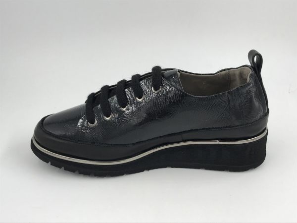 XSA dam mol lakled zwart (I24M0160 sirio 0000 nero) - Stiletto Schoenen (Oudenaarde)