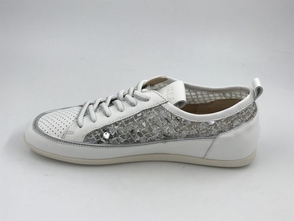 XSA dam mol led raffia wit (0405) - Stiletto Schoenen (Oudenaarde)