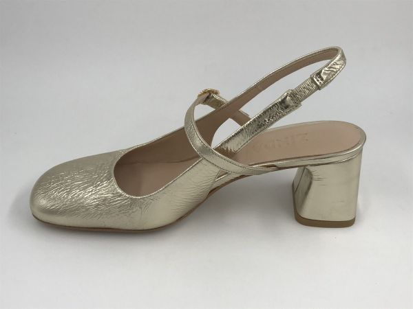 Zin dam dec/sand led metallic platino (3073 sirio platino) - Stiletto Schoenen (Oudenaarde)