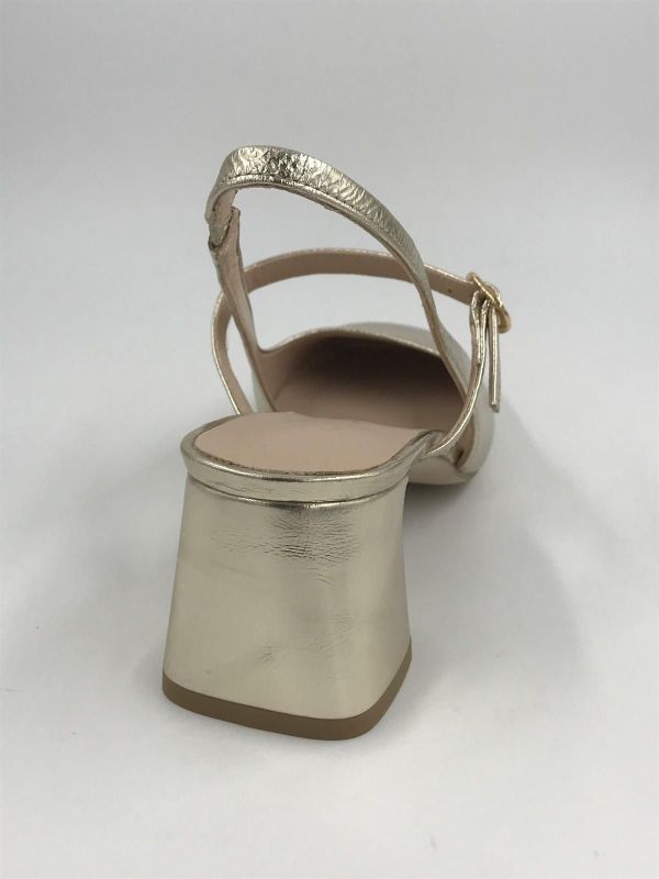 Zin dam dec/sand led metallic platino (3073 sirio platino) - Stiletto Schoenen (Oudenaarde)