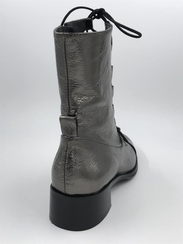 Zin dam Klaars metled pewter (2869 989 randy mirasol negro souffle pew) - Stiletto Schoenen (Oudenaarde)