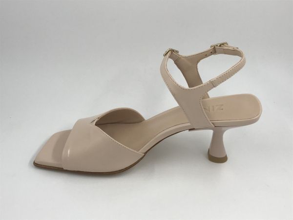 Zin dam sand glansleder nude (3161 boston nude) - Stiletto Schoenen (Oudenaarde)