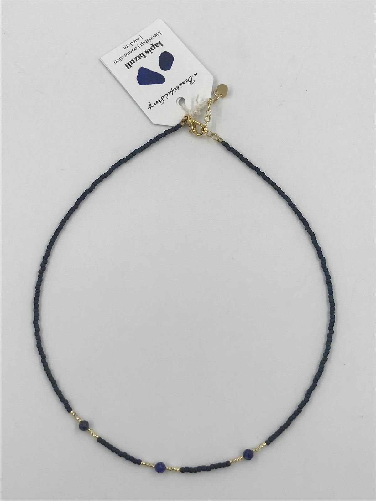 aBStory brightly lapis lazuli necklace G (BL23306 brightly lapis lazuli necklace G) - Stiletto Schoenen (Oudenaarde)