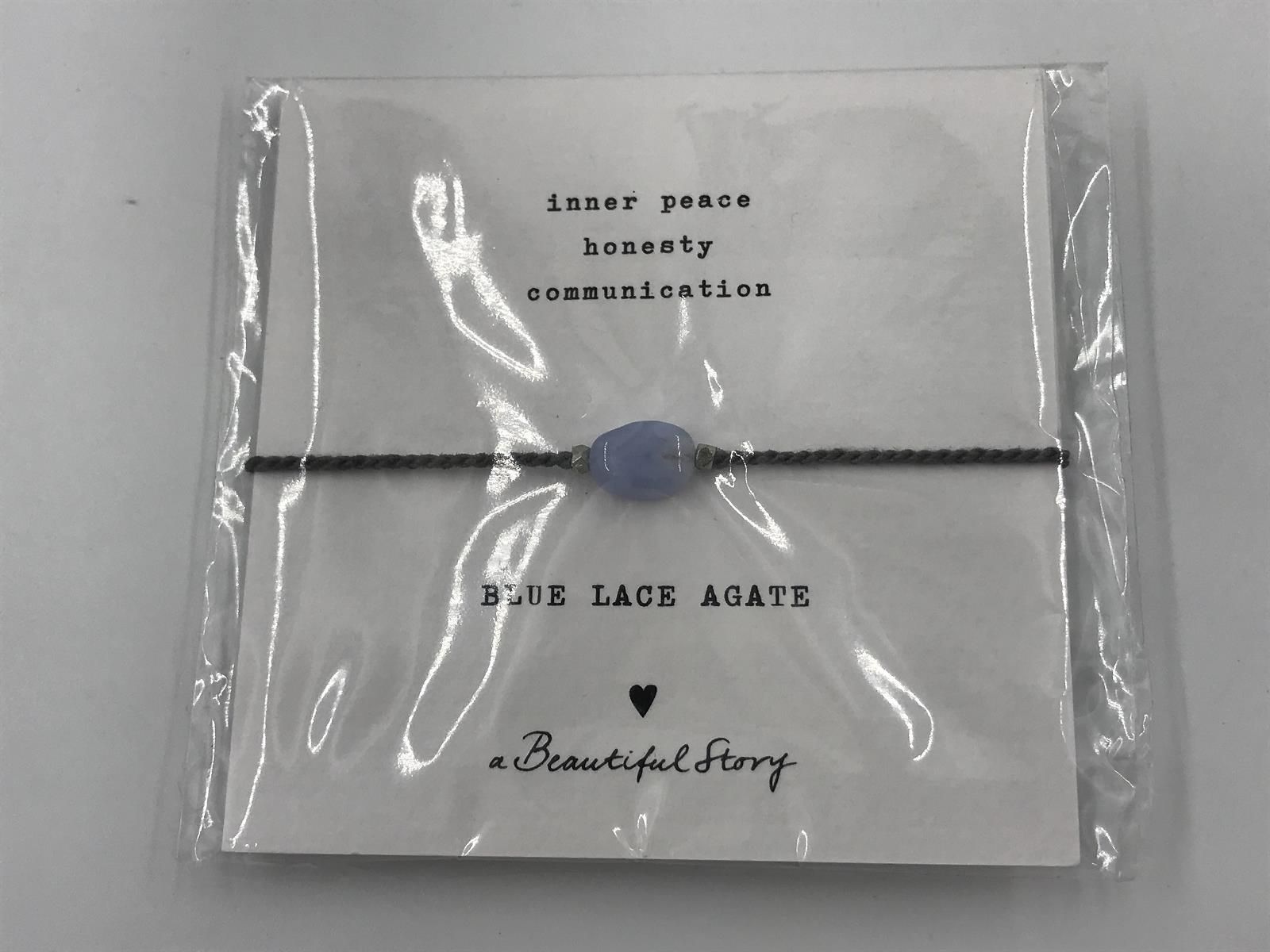 aBStory gemstone card blue lace agate (BL22574 gemstone card blue lace agate) - Stiletto Schoenen (Oudenaarde)